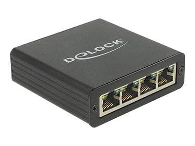 DeLock USB 3.0 4x Gigabit LAN Adapter (62966)