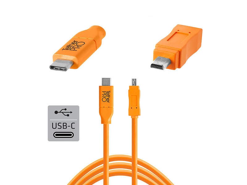 Tether Tools TetherPro USB C - USB Mini-B 2.0 4.6m