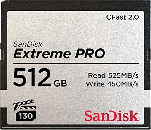 SanDisk Extreme Pro CFast 2.0 525MB/s 512GB