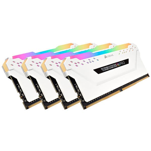 Corsair Vengeance White RGB LED Pro DDR4 3200MHz 4x8GB (CMW32GX4M4C3200C16W)