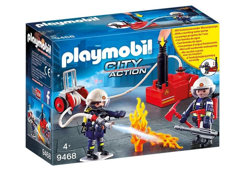 Playmobil City Action 9468 Firefighters with Water Pump