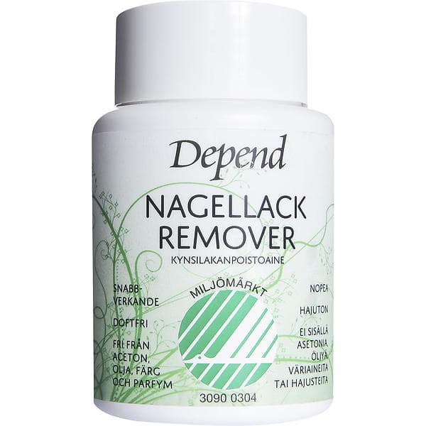 Depend Miljomarkt Dip In Acetone Free Nail Polish Remover 75ml