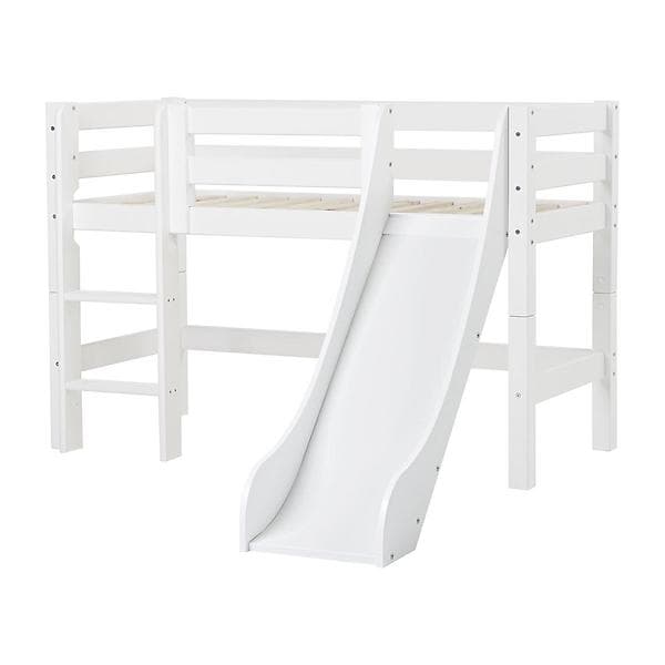 Hoppekids Premium Half-High Loft Bed 70x160cm (med rutschkana och stege)