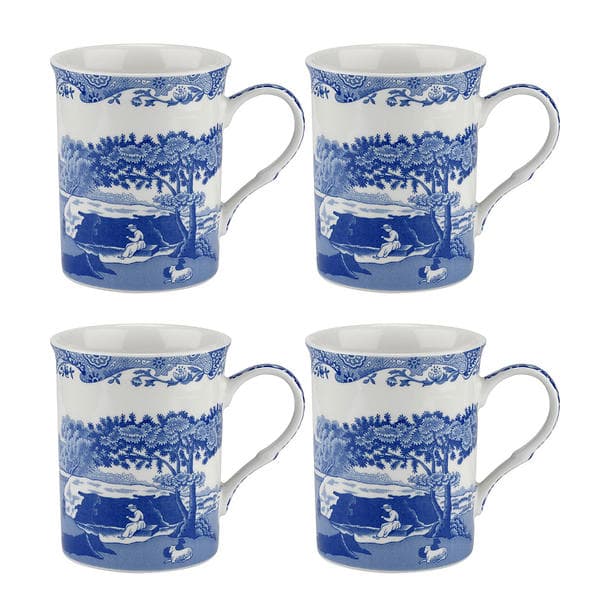 Spode Blue Italian Krus 34cl 4-pack