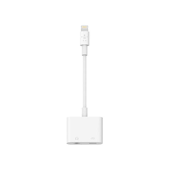 Belkin RockStar Audio+Charge Lightning - 3.5mm+Lightning M-F Adapter F8J212