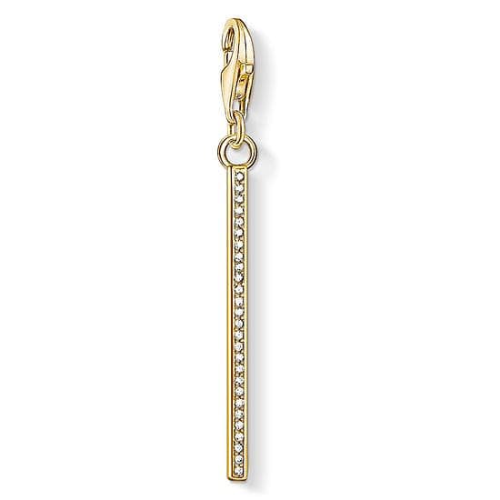 Thomas Sabo Vertical Bar Gold Charm Pendant Berlock (Dame)