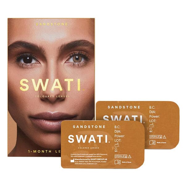 SWATI Sandstone 1-month Contact Lenses (2 stk.)