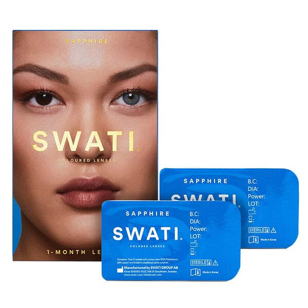 SWATI Sapphire 1-month Contact Lenses (2 stk.)