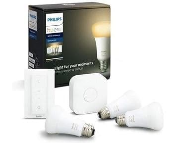 Philips Hue White Ambiance LED Starter Pack E27 A60 2200-6500K 806lm 8.5W 3-pack