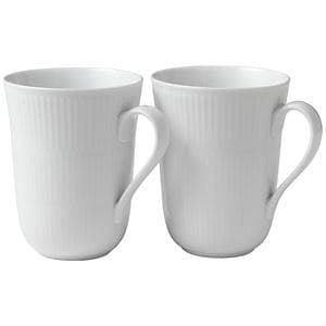 Royal Copenhagen White Fluted High Krus 33cl 2-pack