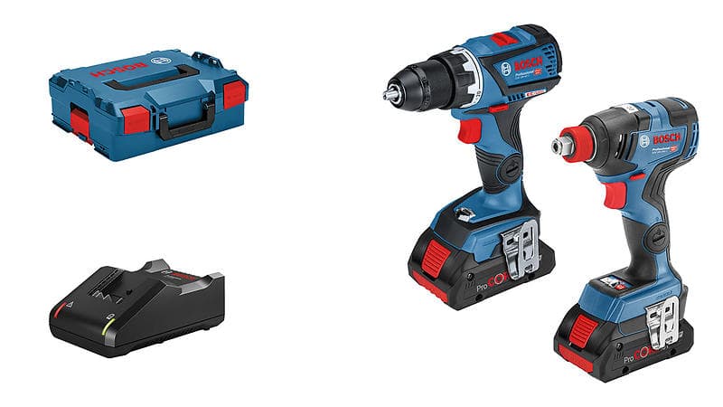 Bosch GSR 18V-60 C + GDX 18V-200 C (2x4.0Ah)