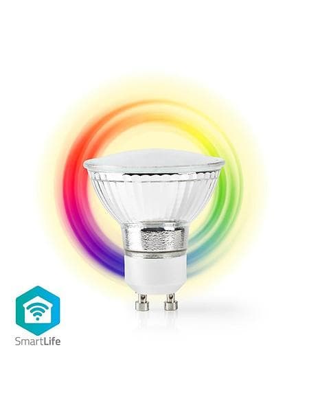 Nedis Smart LED Full-Colour and Warm White 330lm GU10 5W (Dimmable)