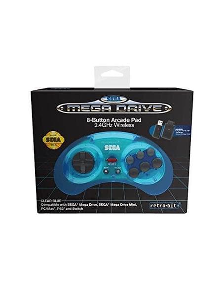 Retro-Bit Sega Mega Drive 8-Button Arcade Pad 2.4G (PC/Mac/PS3/Switch)