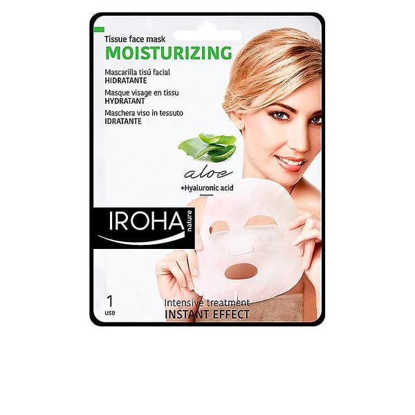 Iroha Nature Tissue Mask Aloe+Green Tea+Ginseng 1pcs