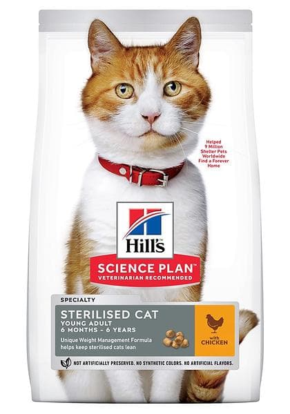 Hills Feline Science Plan Young Adult Sterilised 15kg