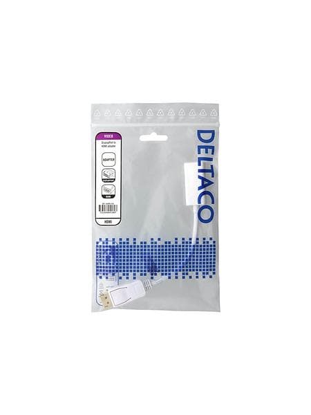 Deltaco DP-HDMI44 DisplayPort - HDMI M-F Adapter 0.2m