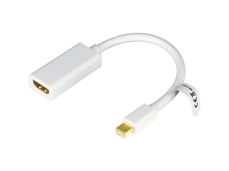 Deltaco DP-HDMI17 DisplayPort Mini - HDMI M-F Adapter 0.2m