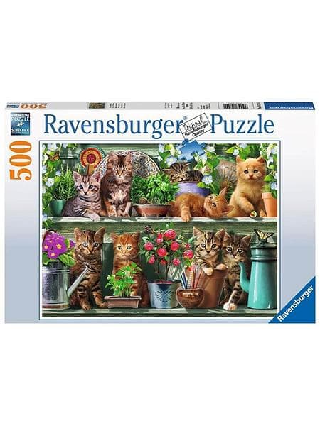 Ravensburger Pussel Cats on the Shelf 500 Bitar