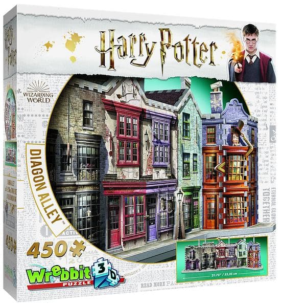 Wrebbit 3D-Pussel Harry Potter Diagonallmenningen 450 Bitar