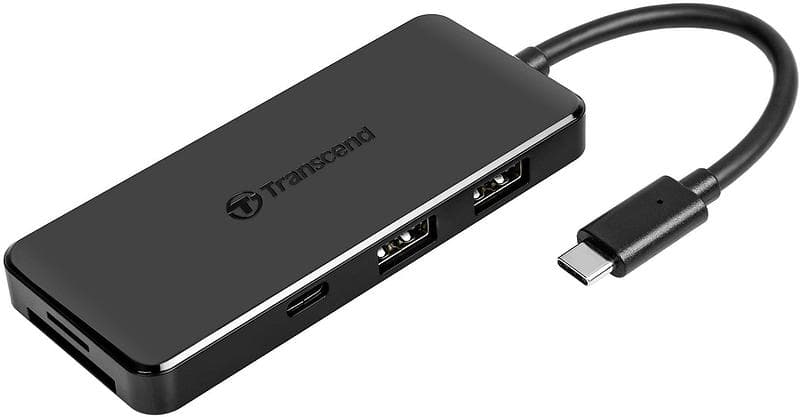 Transcend 6-in-1 USB Type-C Card Reader with Hub HUB5C