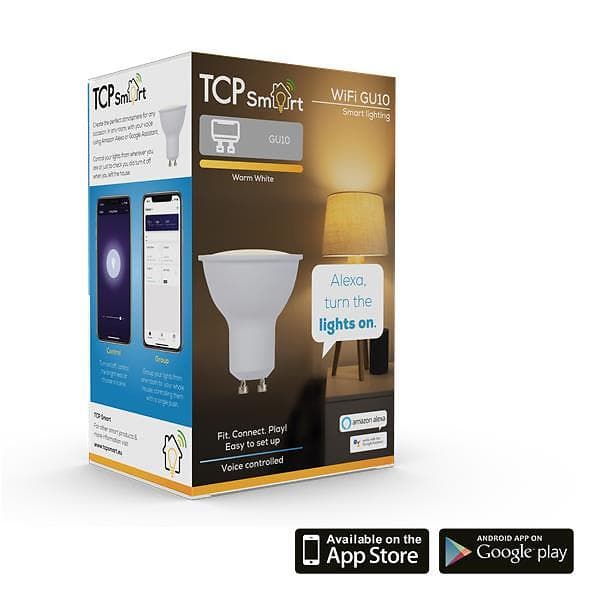 TCP Lighting Smart WiFi 380lm 2700K GU10 4.5W (Dimmable)