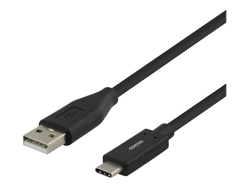 Deltaco 3A USB A - USB C 2.0 1m