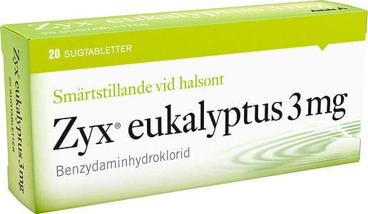 Zyx Eukalyptus 3mg 20 Sugtabletter