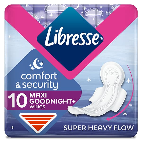 Libresse Maxi Goodnight Wings (10-pack)