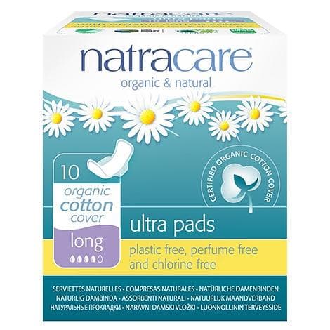 Natracare Ultra Pads Long Wings (10-pack)