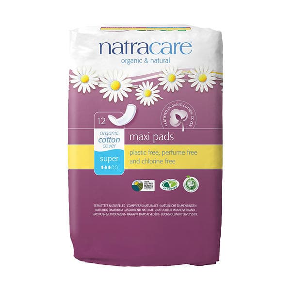 Natracare Maxi Pads Super (12-pack)