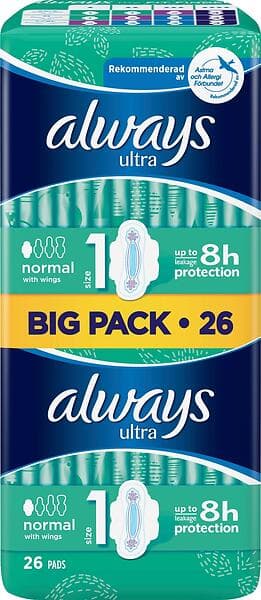 Always Ultra Normal Wings Duo (26-pack)