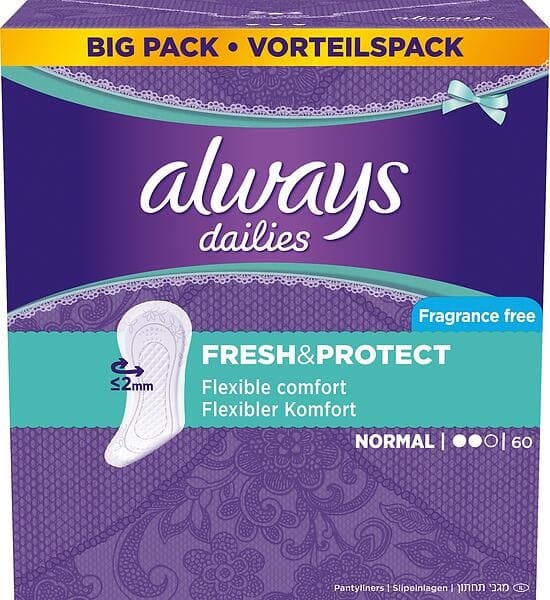 Always Dailies Fresh & Protect Normal (60-pack)