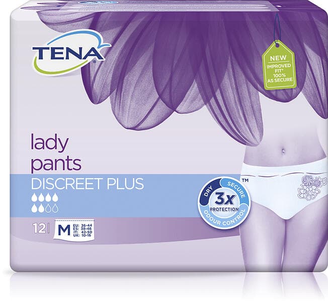 Tena Lady Pants Discreet Plus M (12-pack)