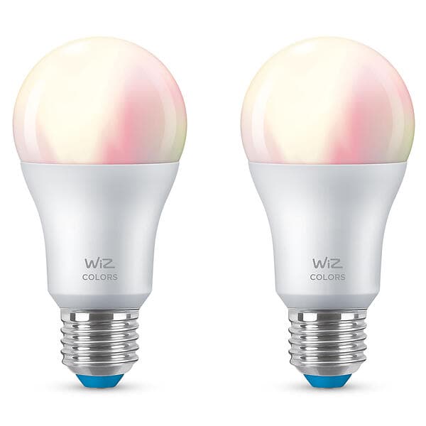 WiZ Smart LED Colors A60 806lm 2200-6500K E27 8W 2-pack