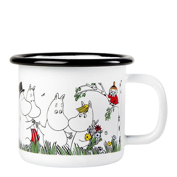 Muurla Moomin Happy Family Emaljerad Krus 15cl