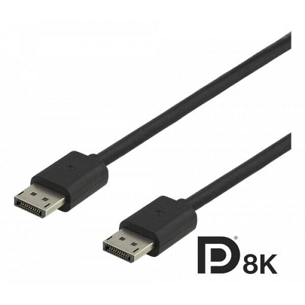 Deltaco 32.4Gbps DP8K DisplayPort - DisplayPort 1m