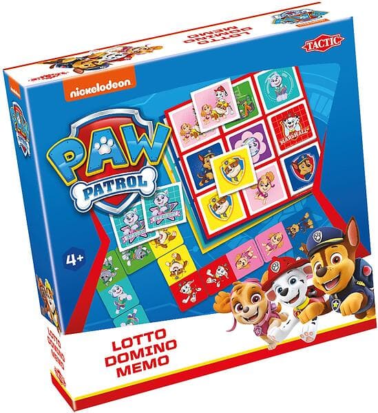 Paw Patrol Lotto/Domino/Memo 3in1