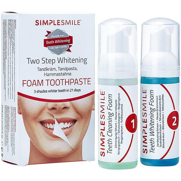 Simple Smile Two Steps Whitening Foam Toothpaste