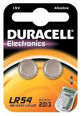 Duracell Knappcellsbatteri (LR54) 2-pack