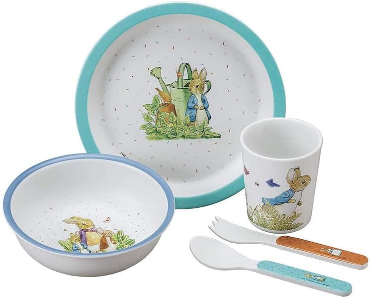 Petit Jour Paris Peter Rabbit Barnservis 5-delar Set