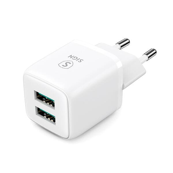 SiGN Wall Charger Mini Fast Charger Dual USB