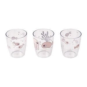 Done By Deer Yummy Sea Friends Mini Barn Glass 12cl 3-pack