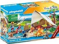 Playmobil Family Fun 70743 Familie På Campingtur