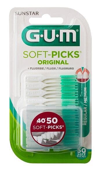 GUM Soft-Picks Original Regular/Medium 50-pack (Mellanrumsborstar)