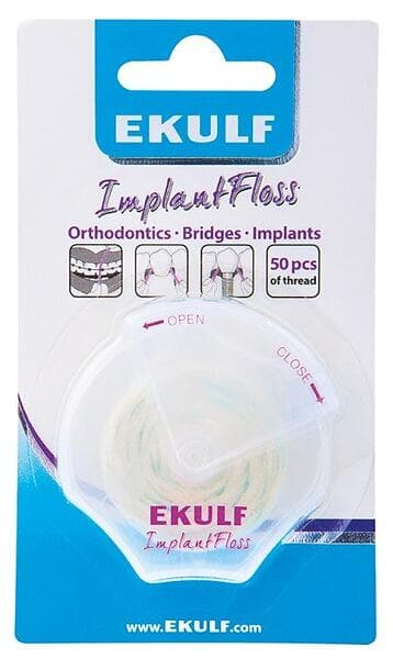 Ekulf  ImplantFloss 50-pack (Tandtråd)