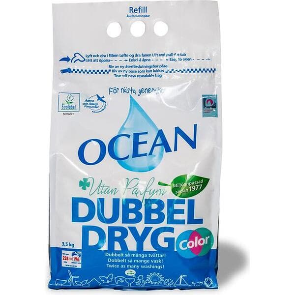 Ocean DubbelDryg Sensitive Utan Parfym Kulörtvätt 3.5kg