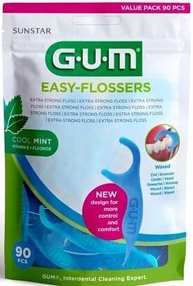 GUM  Easy-Flossers 90-pack (Tandtrådsbyglar)