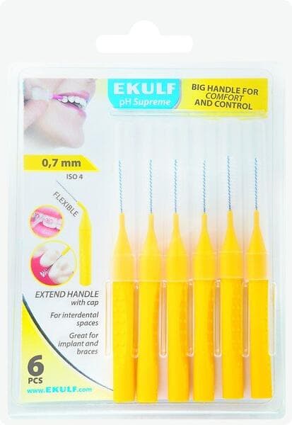 Ekulf  pH Supreme 0.7mm 6-pack (Mellanrumsborste)