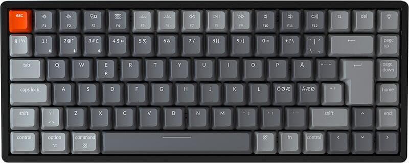 Keychron K2v2 Wireless RGB Gateron Hot-Swappable Brown (Nordic)