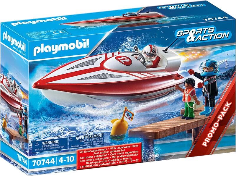 Playmobil Sport & Action 70744 Speedbåd Med Undervandsmotor